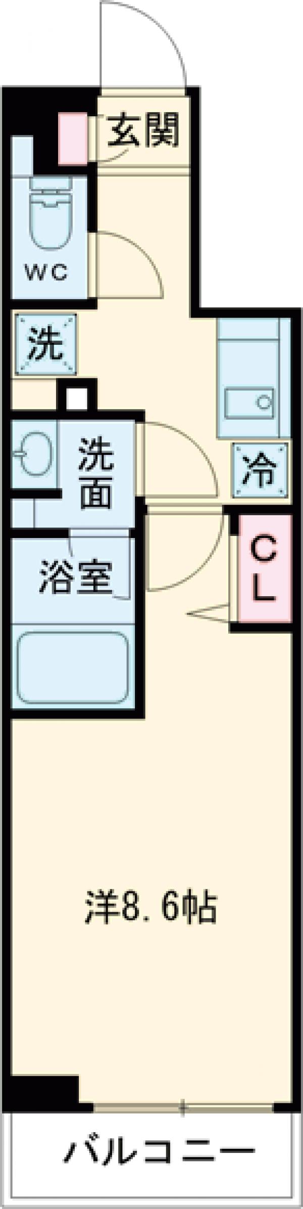 ARCOBALENO TORITSUKASEIの間取り