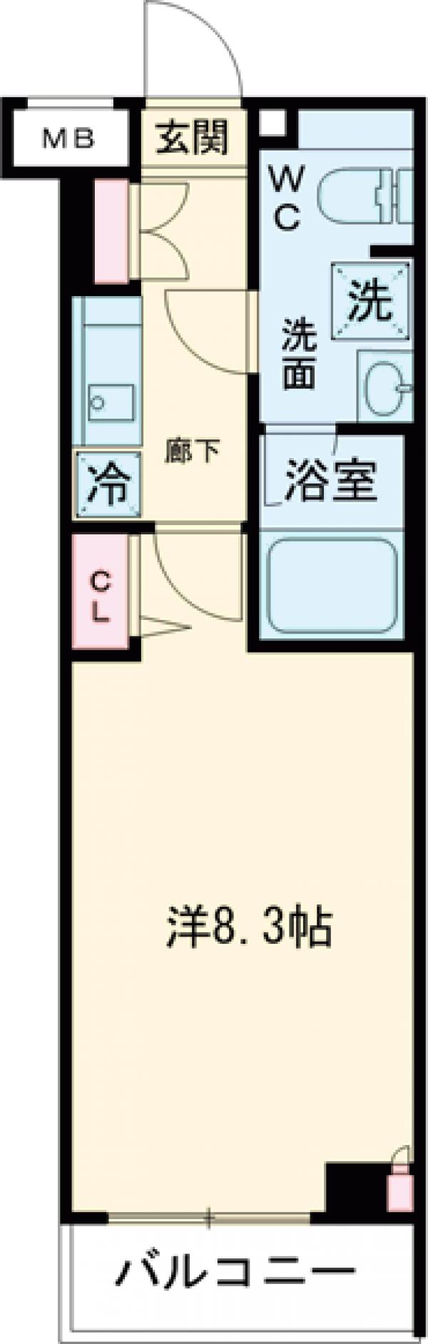 ARCOBALENO TORITSUKASEIの間取り