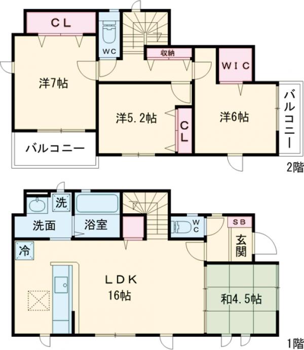Kolet八王子川口#18の間取り