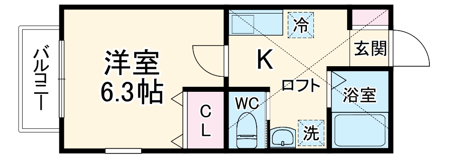 Loftia参番館の間取り