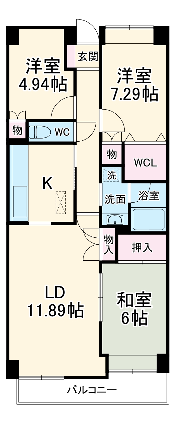 成子坂壱番街の間取り