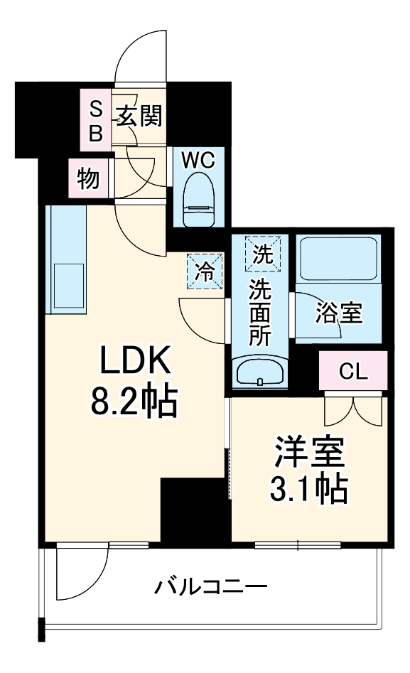 LEXE 横濱関内の間取り