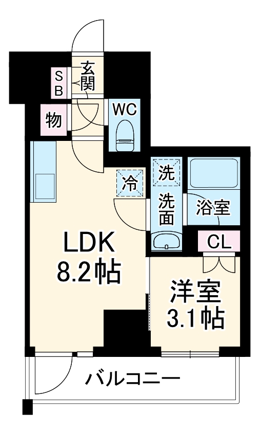 LEXE 横濱関内の間取り