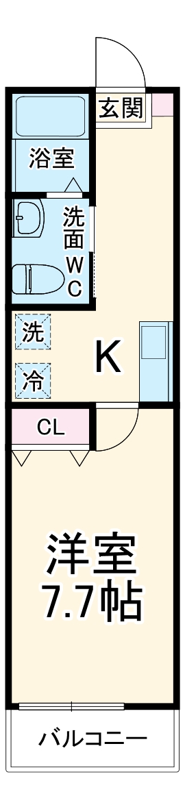 ハーミットクラブハウス横浜駅西の間取り