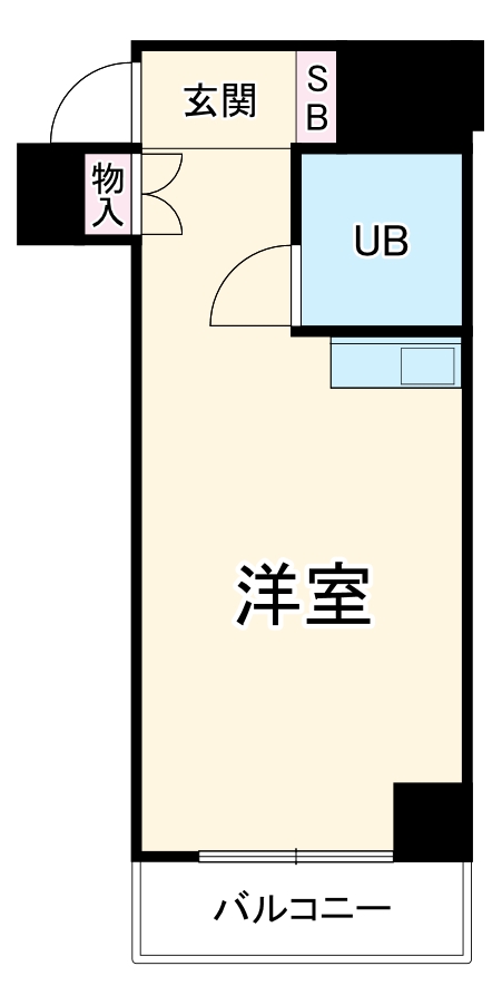 ライオンズマンション伊勢佐木町第2・101号室の間取り
