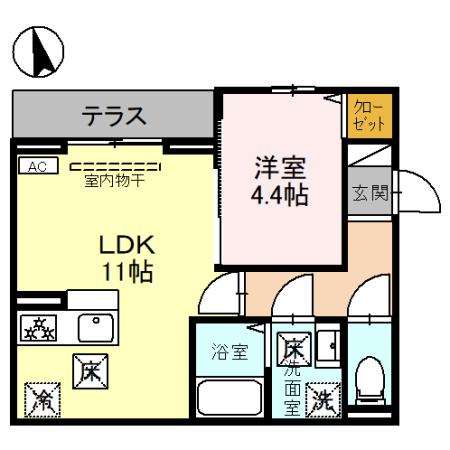 トリシア浦和の間取り