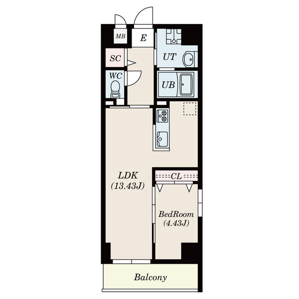 正木の完工年月(2022年10月)築の賃貸マンションの間取り