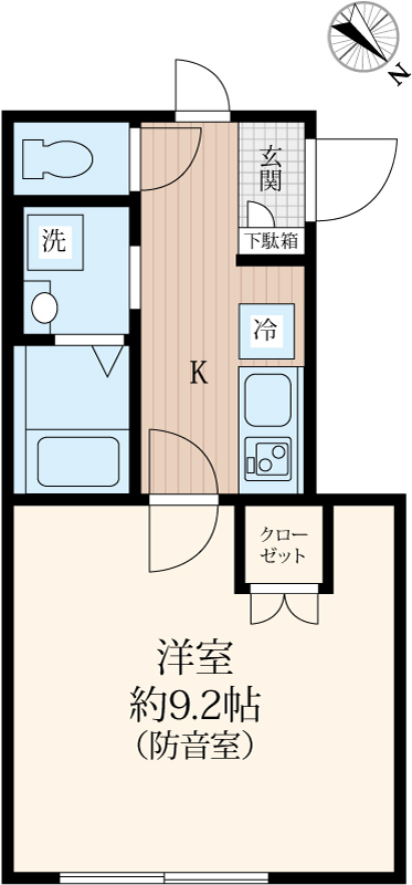 リトルズトーン上野公園の間取り