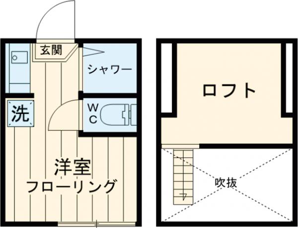 ティ・アーモサンセット・103号室の間取り