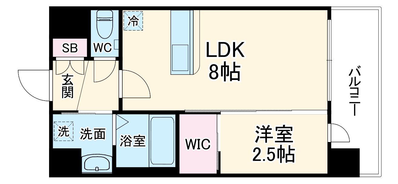 セレニテ南堀江エクラの間取り