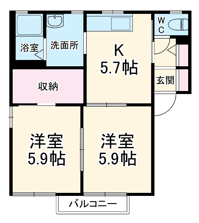 パークビラ極楽の間取り