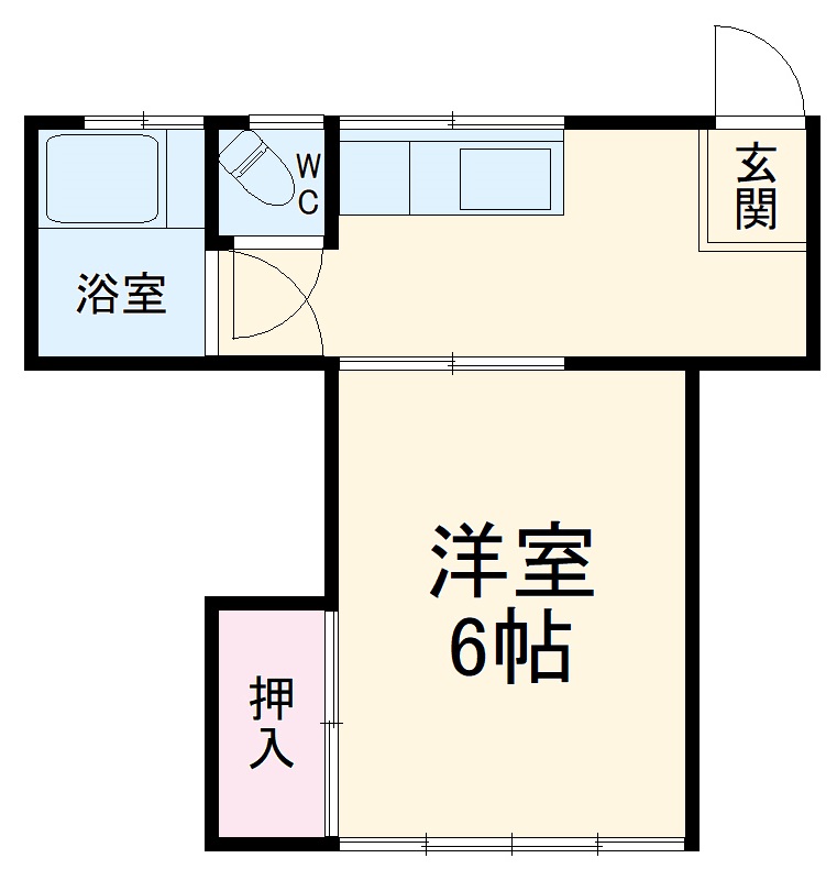 ユナイト石川町MISUGIの間取り