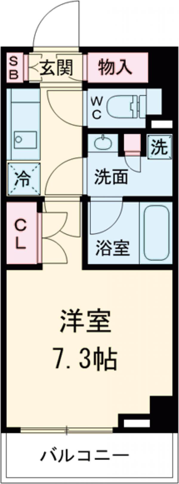 ブライズ西大井ＤUＥ・303号室の間取り