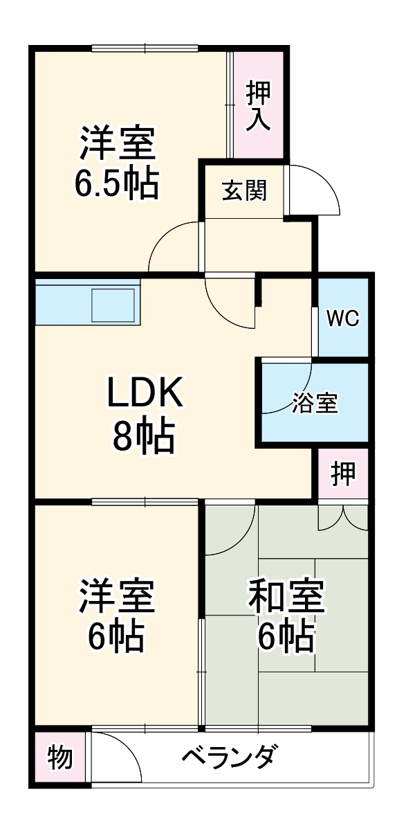 コート鶴里の間取り