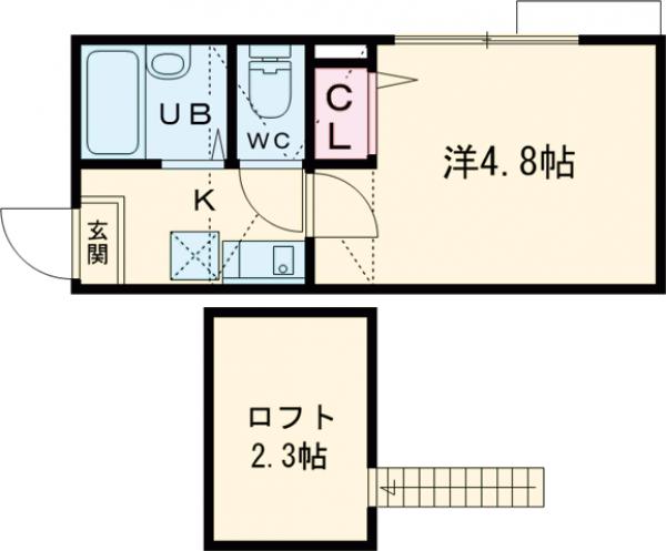 フォルトゥーナ梅島・301号室の間取り