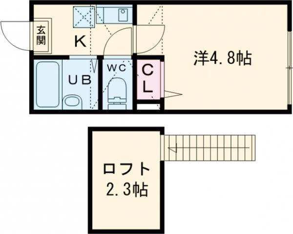 フォルトゥーナ梅島・302号室の間取り