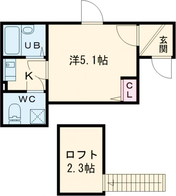 フォルトゥーナ梅島・303号室の間取り