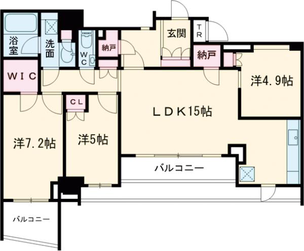 ドレッセ世田谷桜レジデンスの間取り