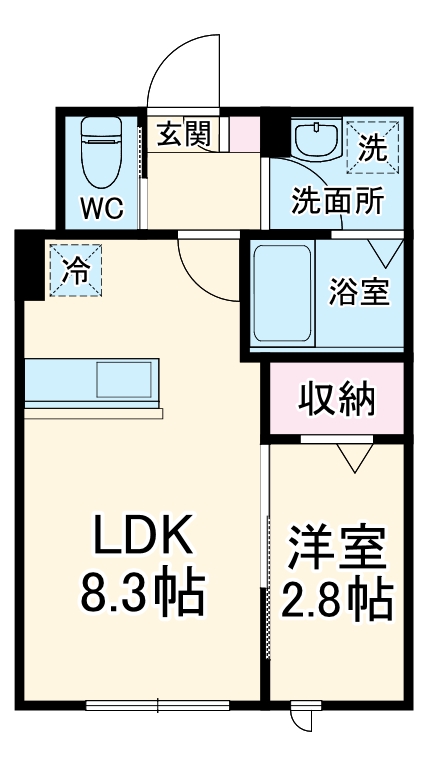 KEIAI RESIDENCE 勝田台の間取り