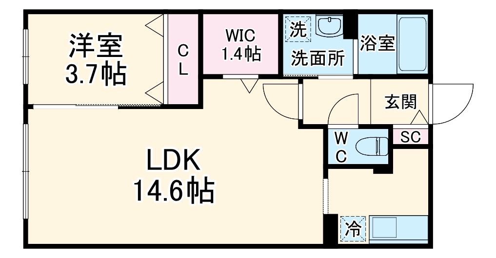 フラシア一社の間取り