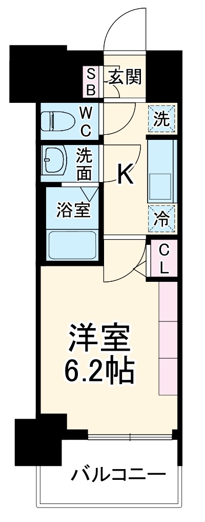 プレサンス名古屋ルクソリアの間取り