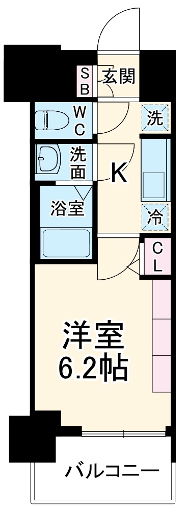 プレサンス名古屋ルクソリアの間取り