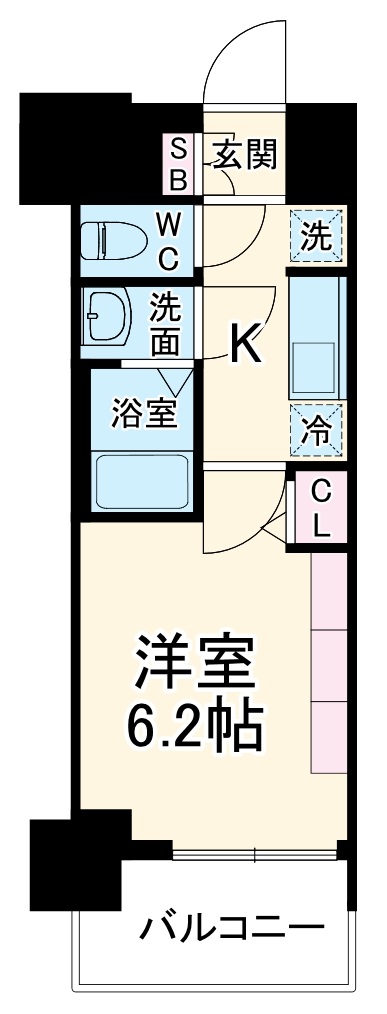 プレサンス名古屋ルクソリアの間取り