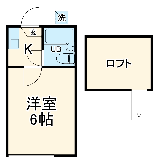 メゾンローゼEの間取り