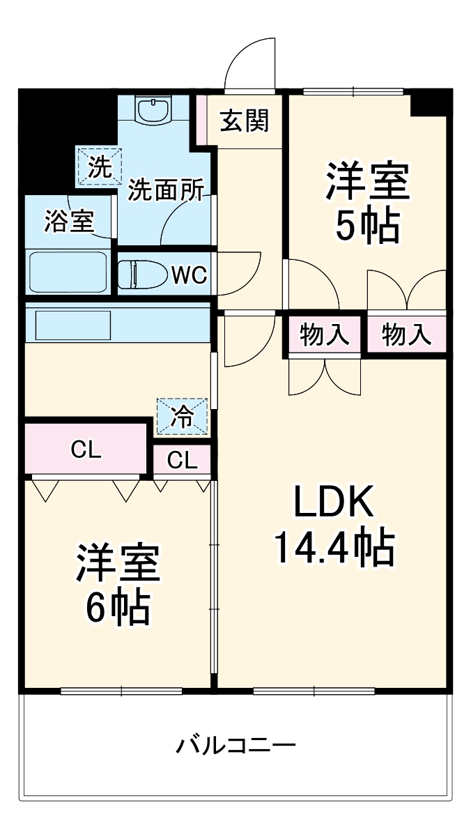 深見台レジデンス第2の間取り