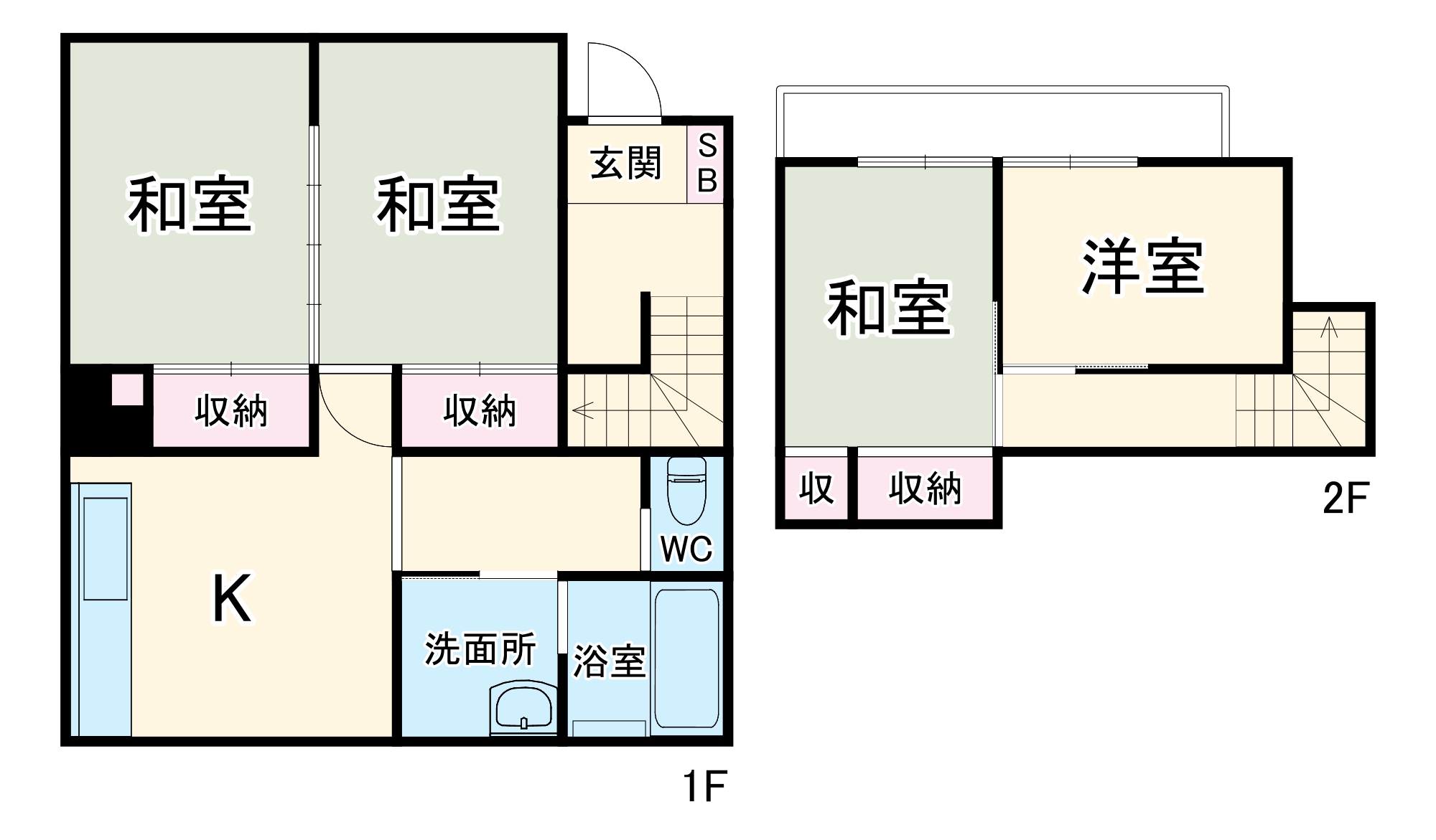鴻巣市小松戸建の間取り