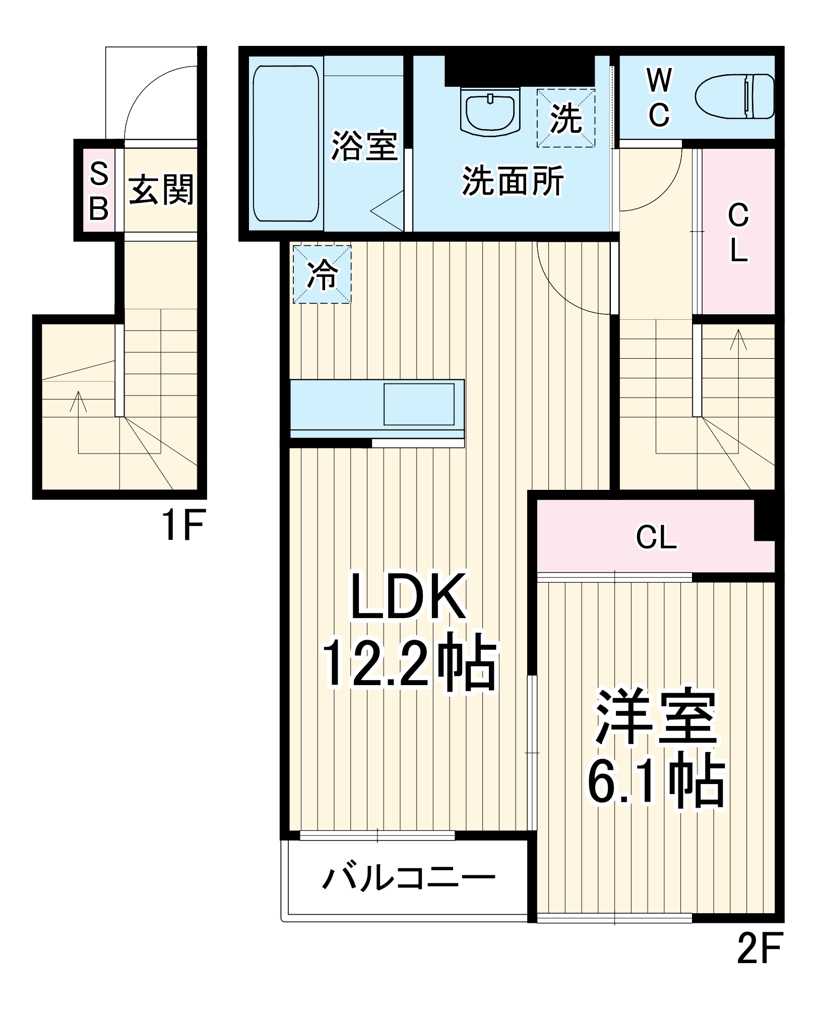 Berg Mund鵠沼の間取り