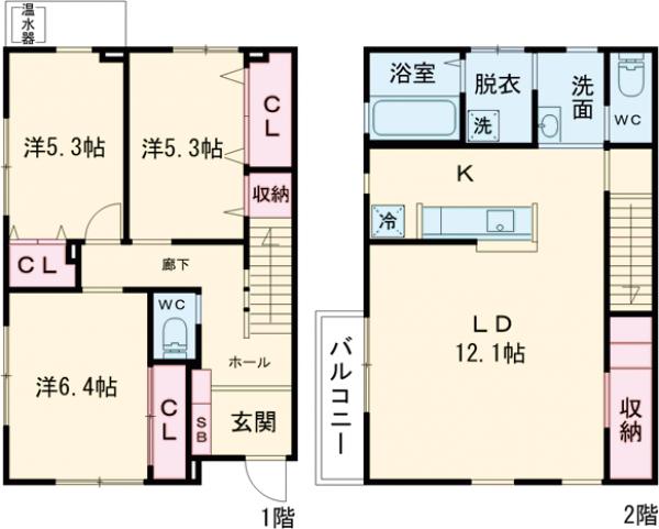 栄町２丁目プロジェクト・102号室の間取り
