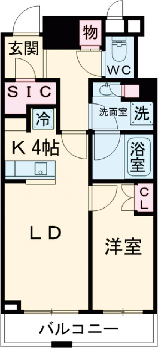 目黒第一マンションズ・1007号室の間取り