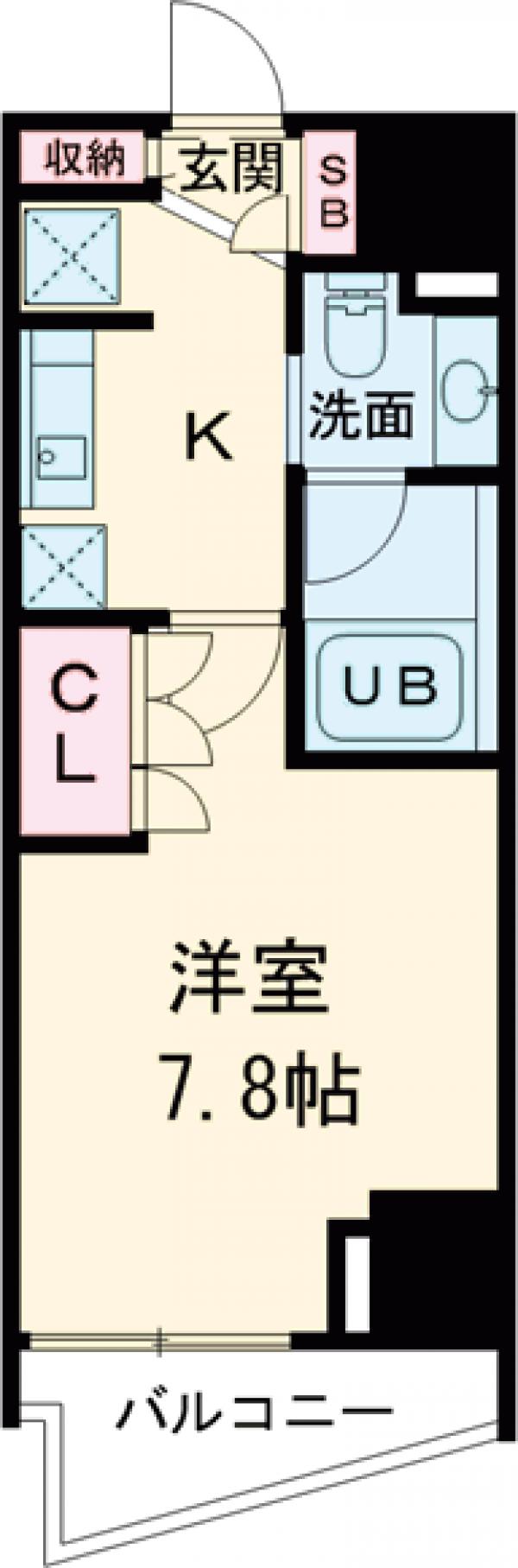 シーズンフラッツ大井町の間取り