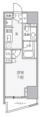 シーズンフラッツ大井町の間取り