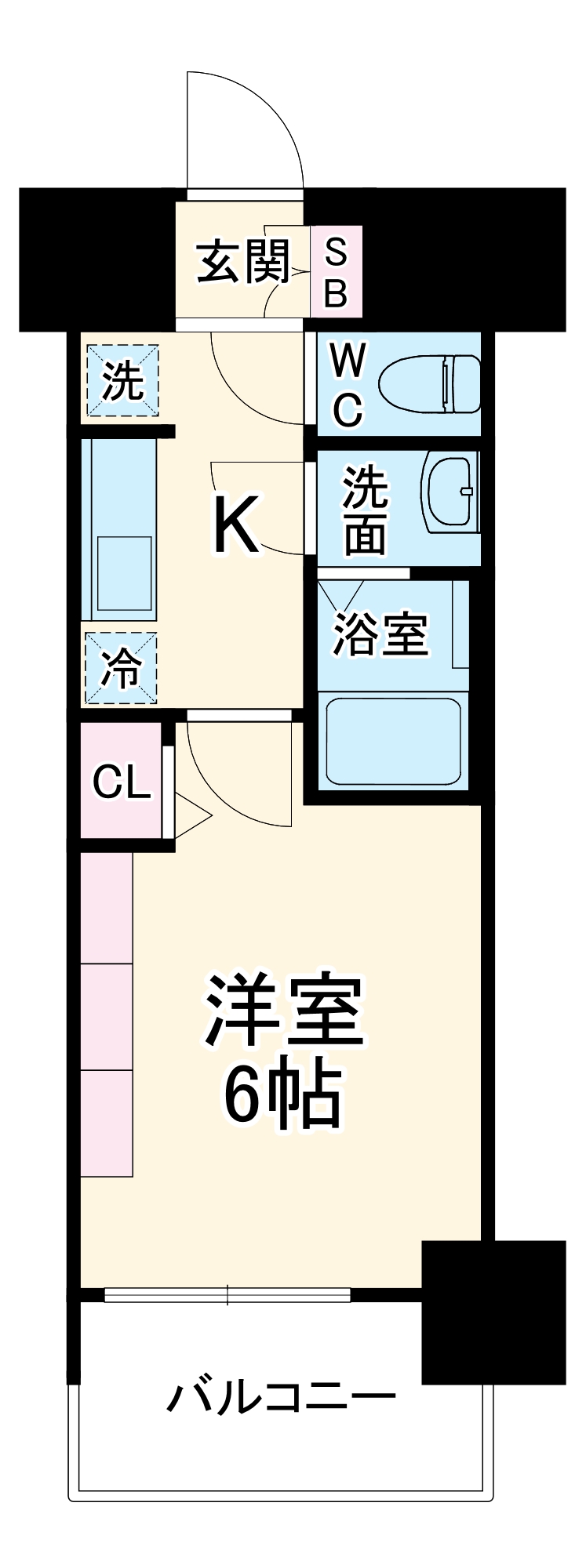 プレサンス名古屋ルクソリアの間取り