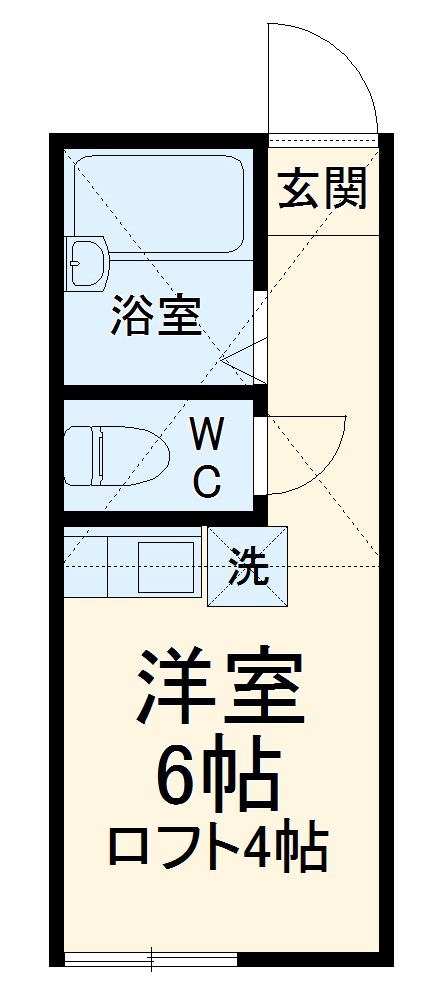 ユナイト文庫ミラフローレスの間取り