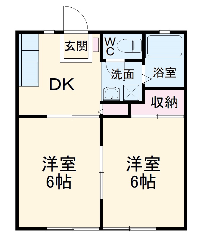 サンビレッジOGASA D棟の間取り