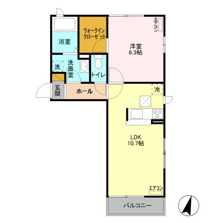 レナフォート Aの間取り