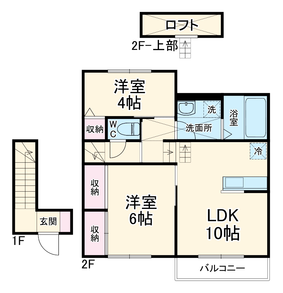 ウィステリア杉の森 B棟の間取り