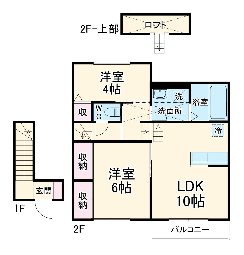 ウィステリア杉の森 B棟の間取り