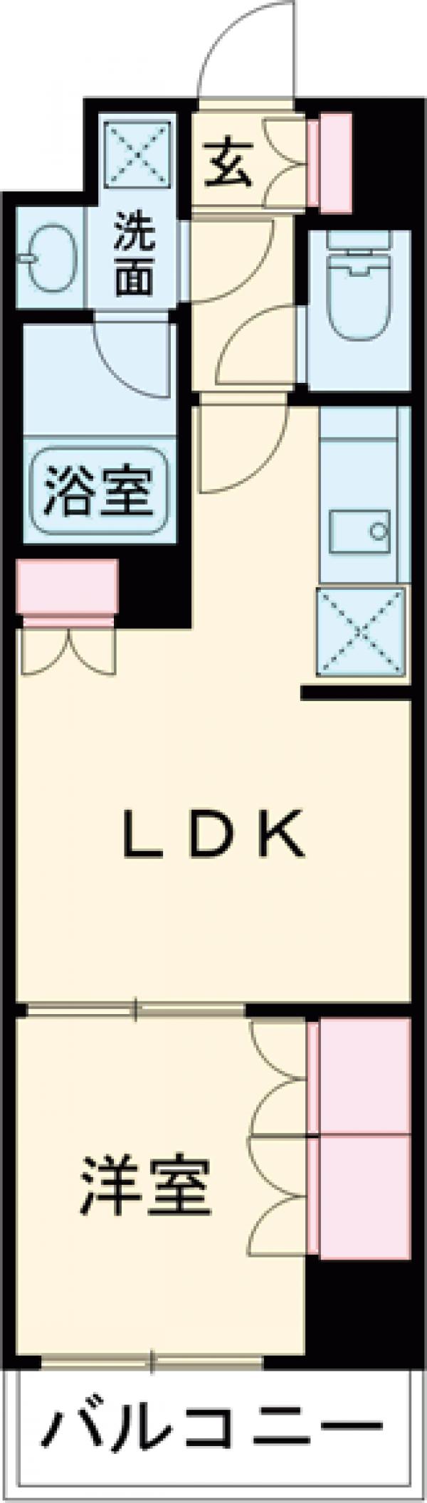 Brillia ist池尻大橋の間取り