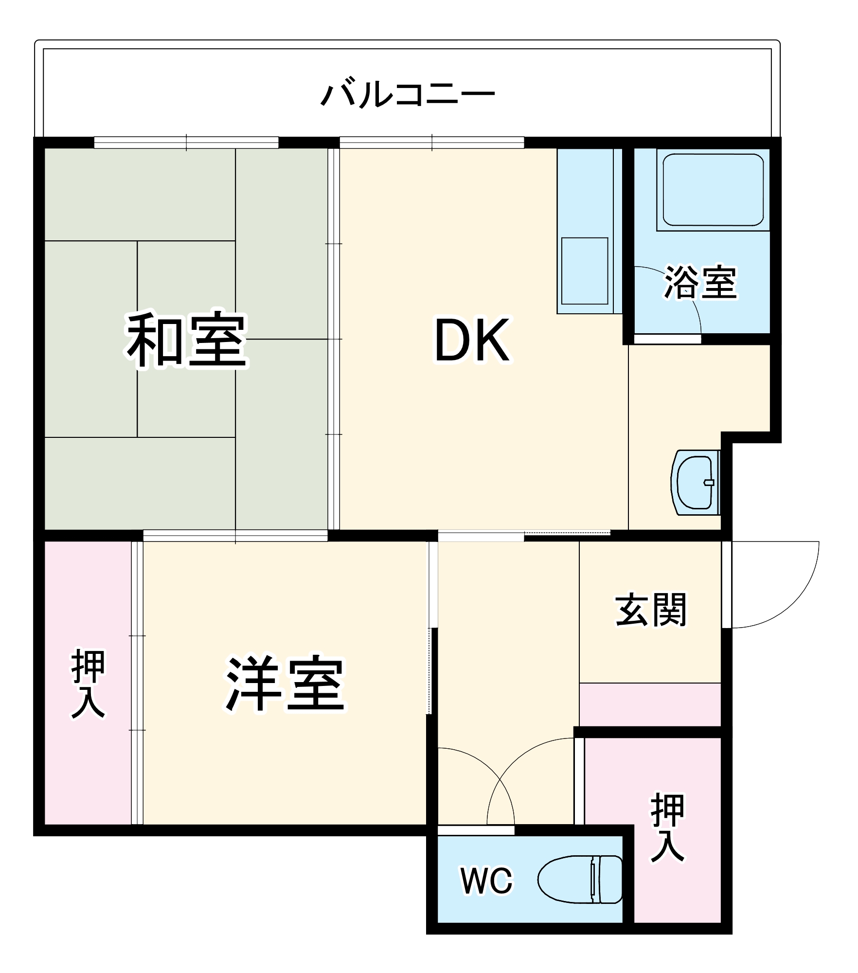 福吉丸アパートの間取り