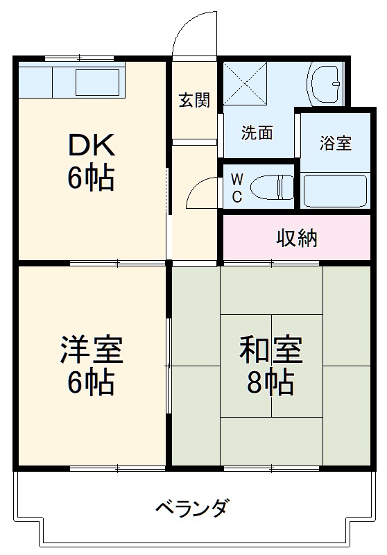 マンションロジュマンⅡの間取り