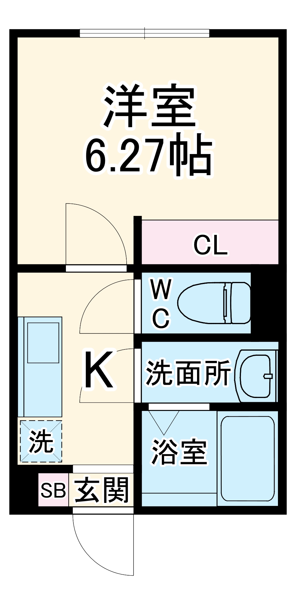 カインドネス厚木旭町Northの間取り