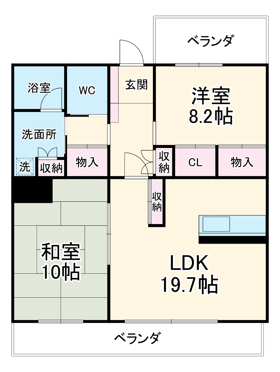 ボヌールの間取り