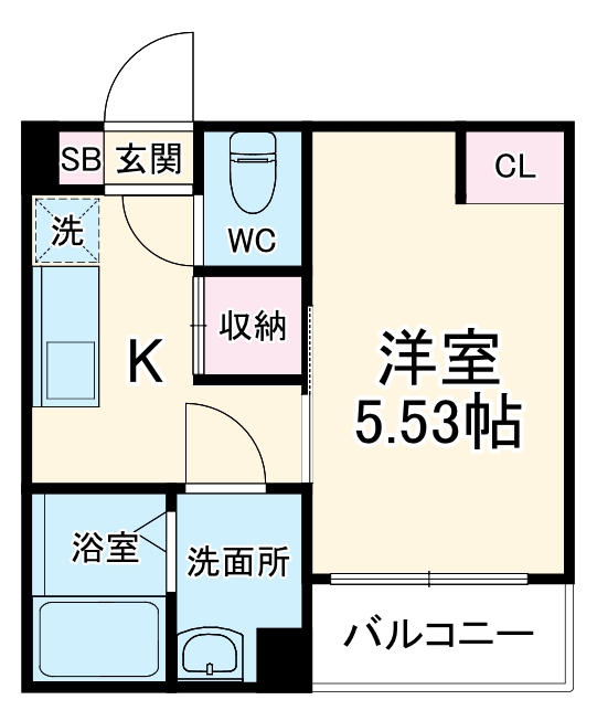 カインドネス厚木旭町Southの間取り