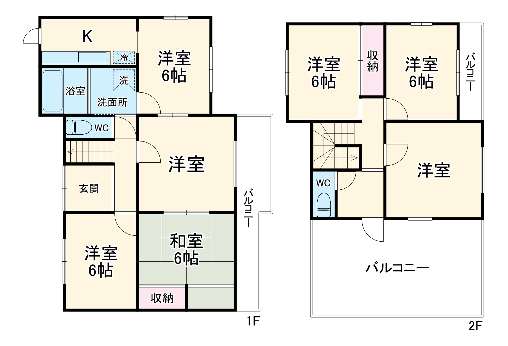 三春町6丁目戸建の間取り