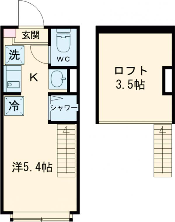 Ａｍｅｎ Ｃｏｒｎｅｒ 堀切・101号室の間取り