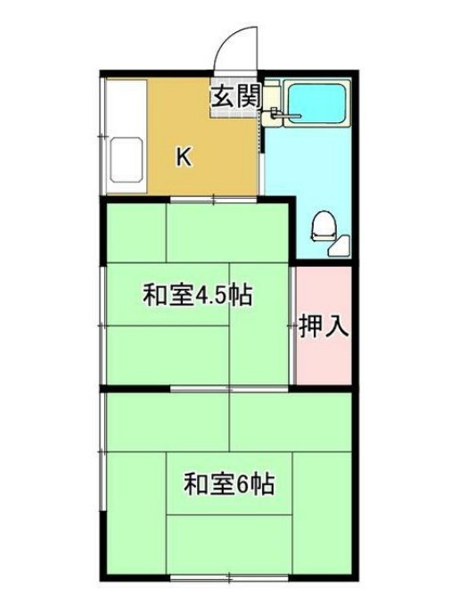 小倉尾崎荘の間取り